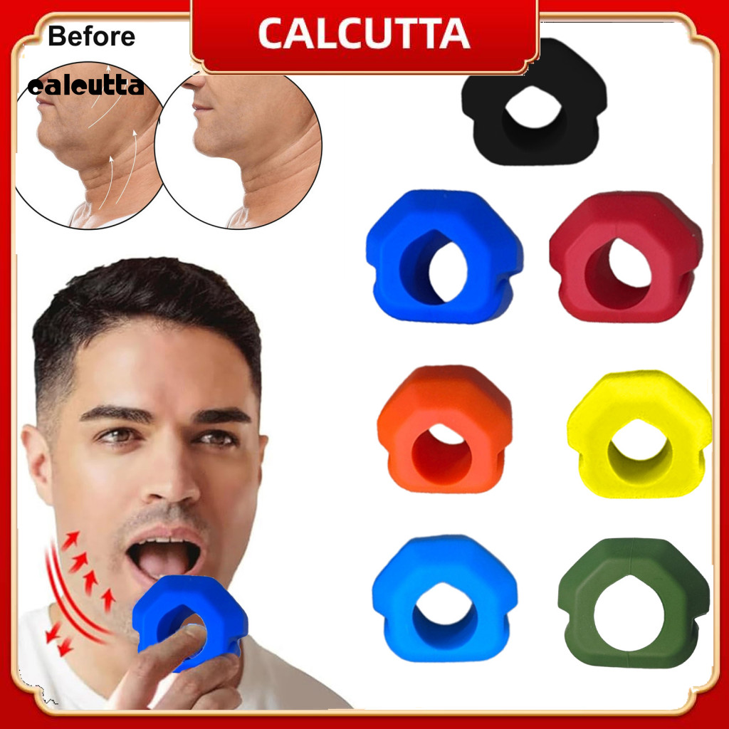 [calcutta] Masseter เครื่องมือออกกําลังกายกล้ามเนื้อซิลิโคน Jawline Shaper แบบพกพา Jaw Exerciser Bal