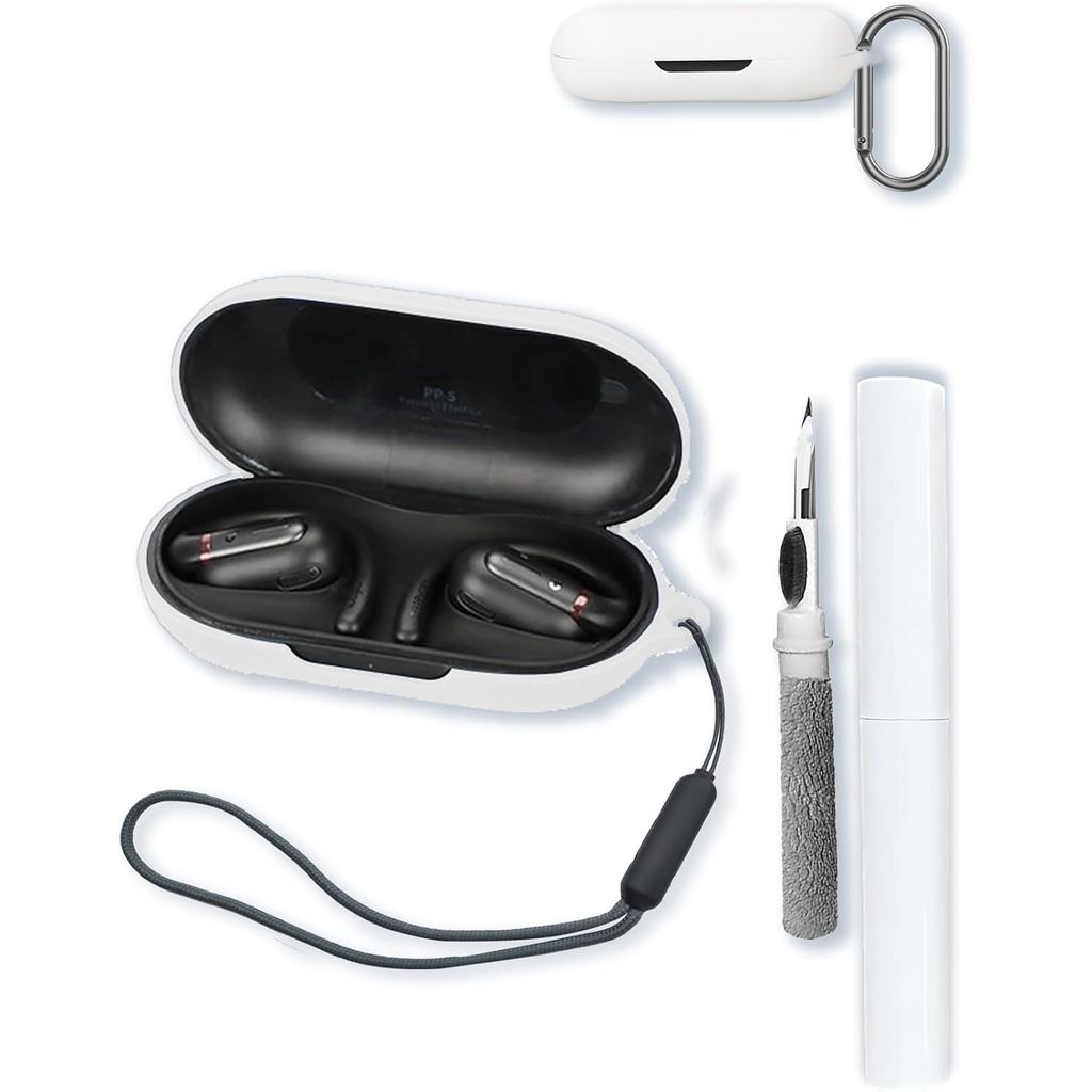 เคสสําหรับ Soundcore V30i หูฟังไร้สาย True, ป้องกันนุ่ม, BOVUGAC เคสซิลิโคนพร้อมพวงกุญแจและชุดทําควา