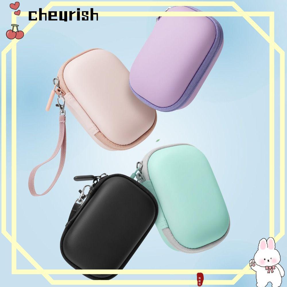 CHEURISH ที่เก็บกล้อง, EVA Shell Plush Padding กระเป๋าเดินทาง,แบบพกพากันกระแทก Anti-fall กันน้ํา SD 