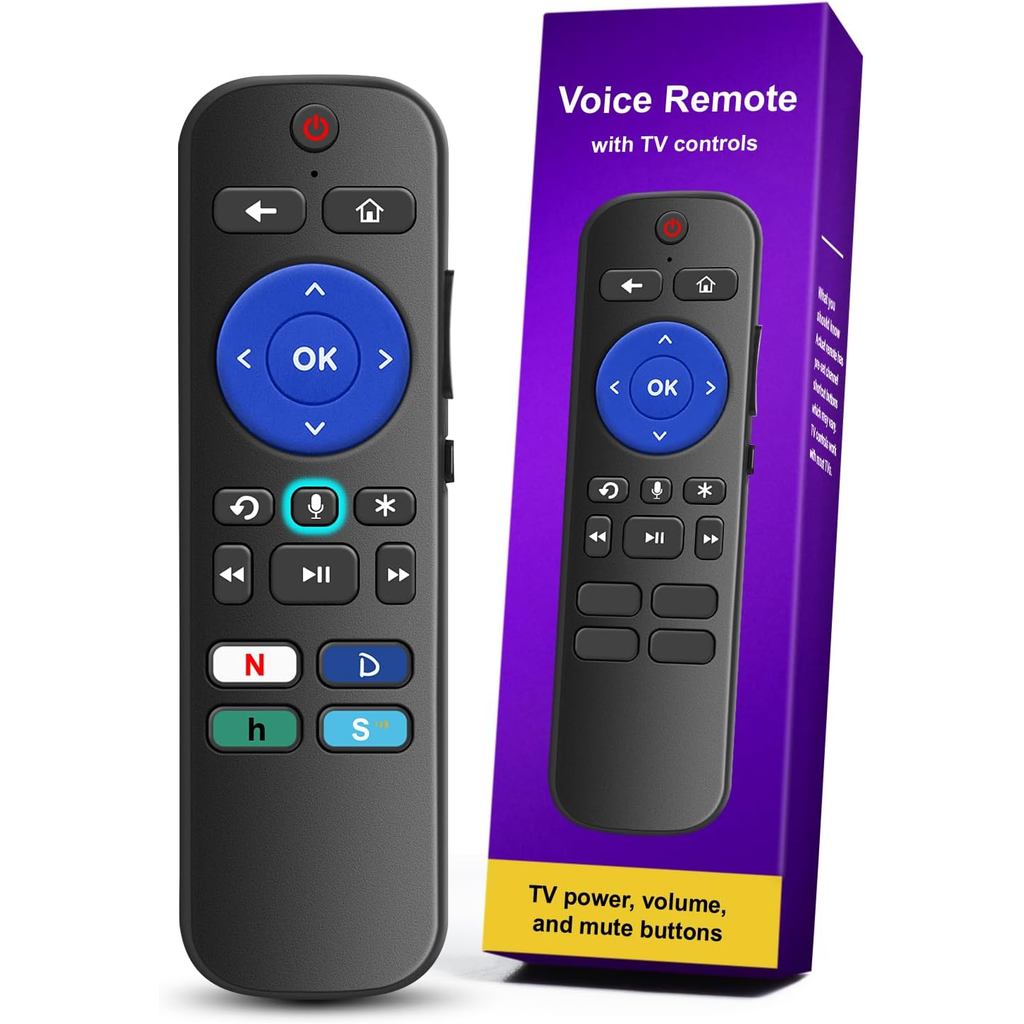 สําหรับ Roku Voice Remote TV Control, สําหรับ Roku Stick Remote Replacement, Streaming Players, Stre