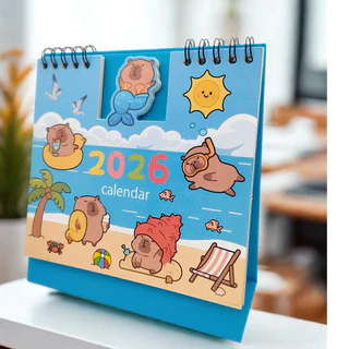 New ปฏิทินตั้งโต๊ะ 📅📅 ปี 2569/2026 ( วันหยุดจีน ) จดโน๊ตได้ ของขวัญปีใหม่ 2026