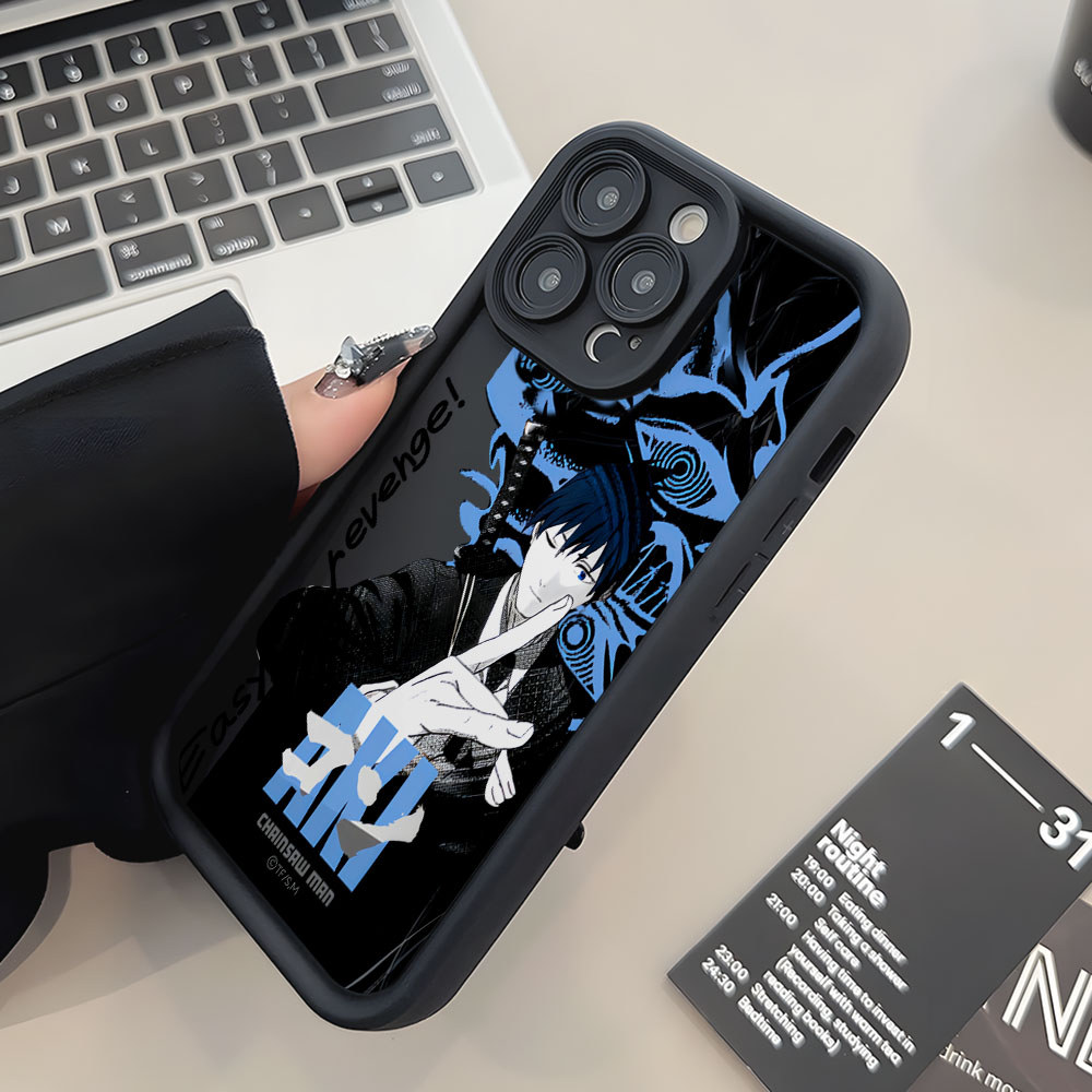 Anime Chainsaw Man Hayawa Aki Casing สําหรับ Samsung Galaxy S25 S24 S23 S22 S21 Ultra S20 FE Plus M54 Note20 5G Soft Cases TPU Cover