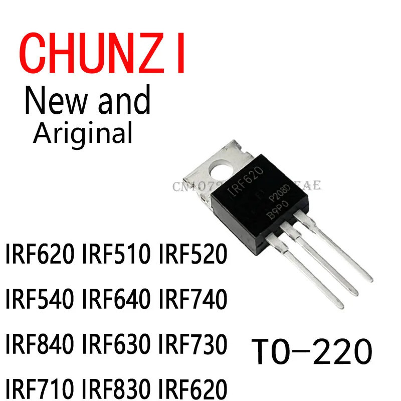 10PCS IRF630N IRF510N IRF540N IRF520N TO-220 IRF620 IRF510 IRF520 IRF540 IRF640 IRF740 IRF840 IRF630