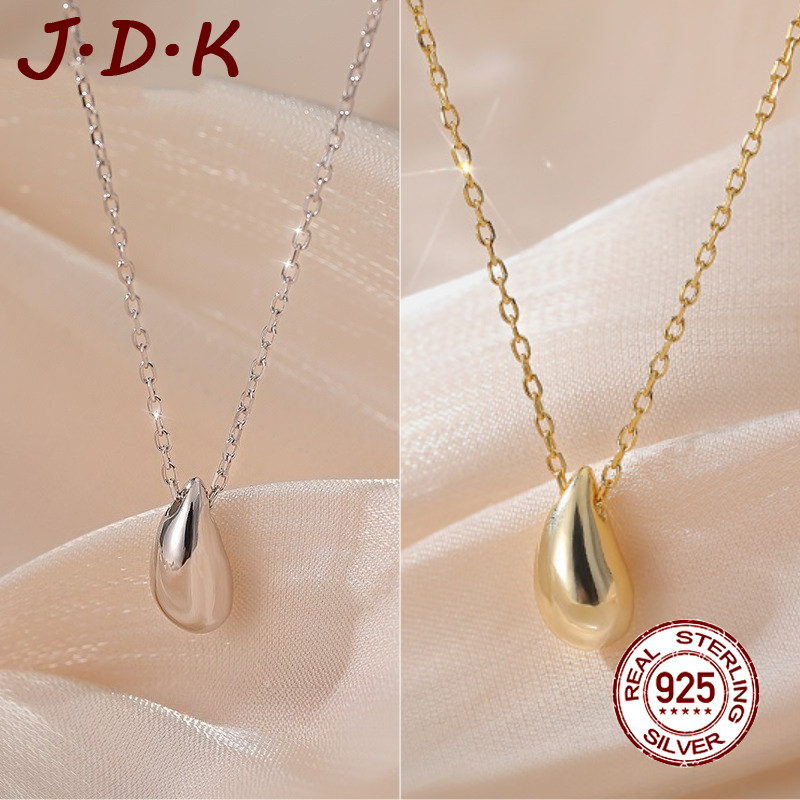 JDK สร้อยคอเงิน 925 จี้ทอง 18K