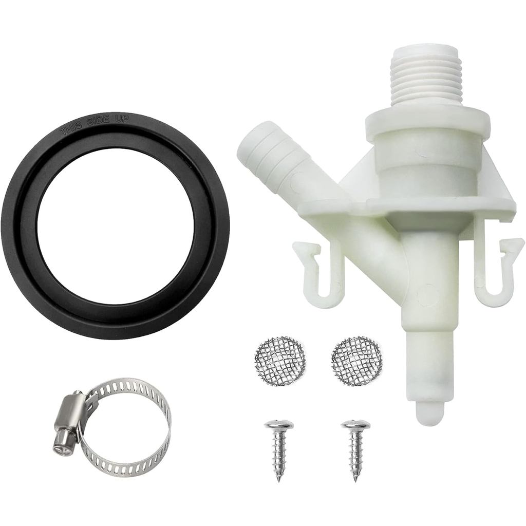 385311641 RV Toilet Water Valve and 385311658 Flush Ball Seal Replacement for Sealand Dometic 300 31