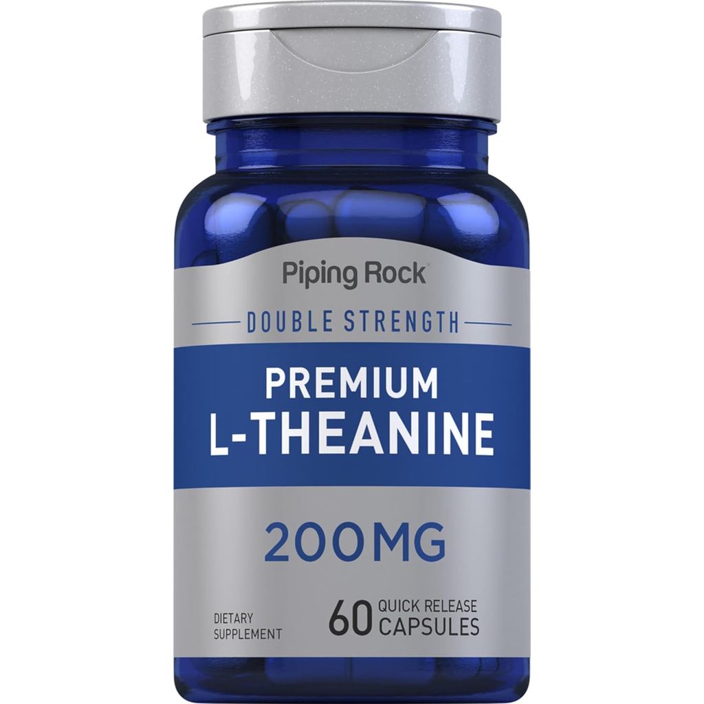 L-Theanine 200 mg. (60Capsules) แอลธีอะนีน