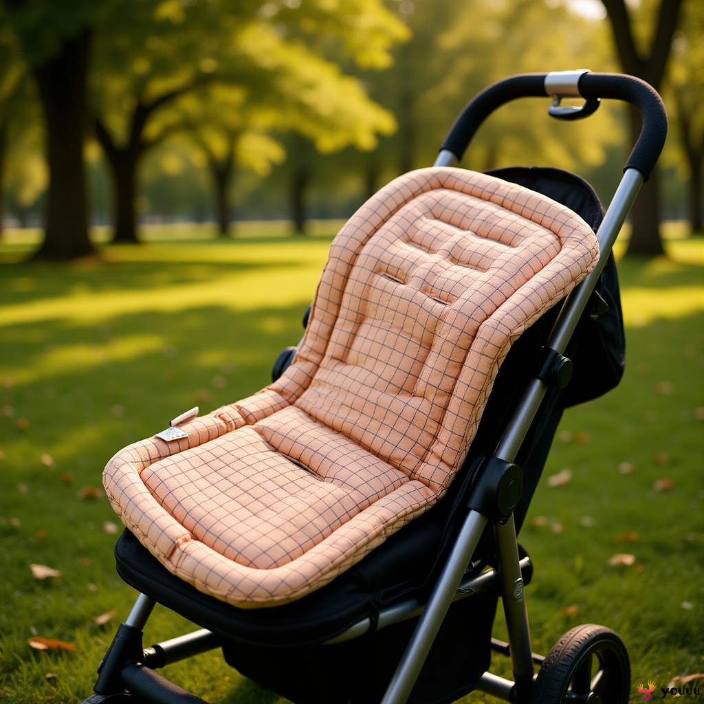 เด็กผ้าฝ้ายรถเข็นเด็กที่นั่ง Pad 76 ซม.x 33 ซม.น้ําหนักเบาทารก Pram เบาะสําหรับเก้าอี้สูงรถเข็นเด็กน