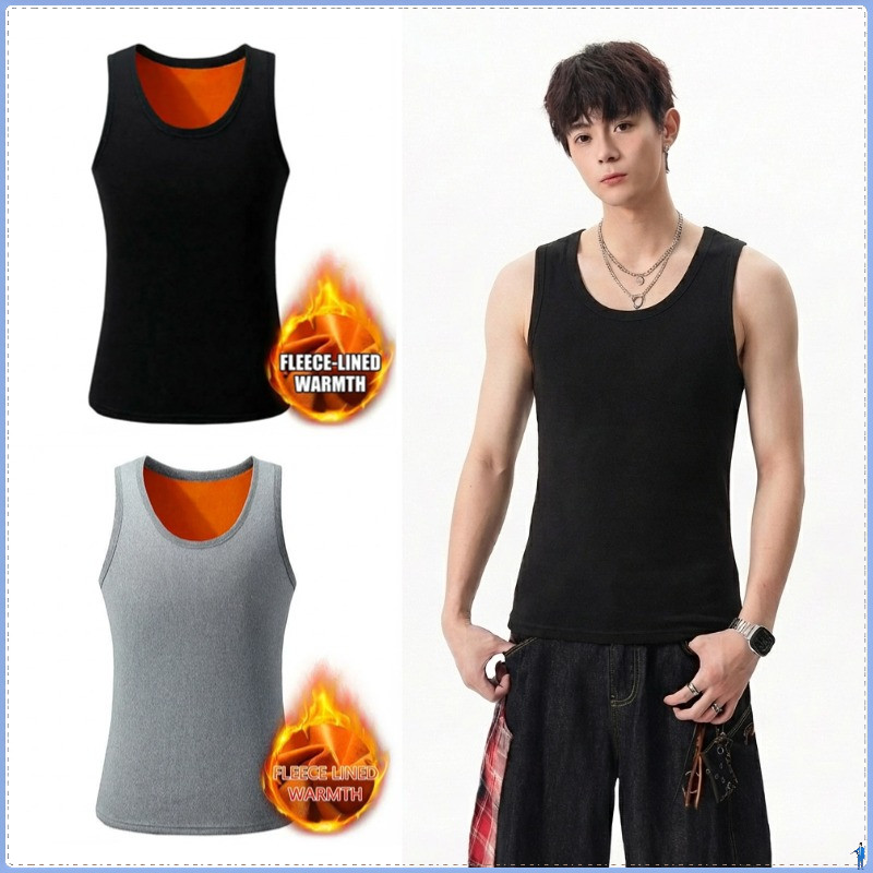 เสื้อกั๊กผู้ชายขนแกะ สำหรับฤดูใบไม้ร่วงและหนาว ออกแบบบางเบาแต่ยังคงความอบอุ่น