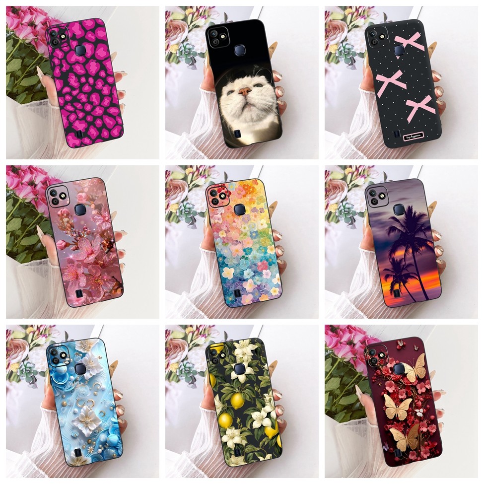 เคส Infinix Smart HD 2021 ฝาครอบแมวน่ารักแฟชั่นผีเสื้อทาสีปลอก Infinix X612 X612B