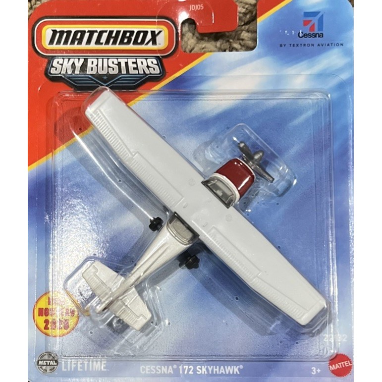 2025 Matchbox Sky Busters Cessna 172 Skyhawk - New In Box # JDJ05
