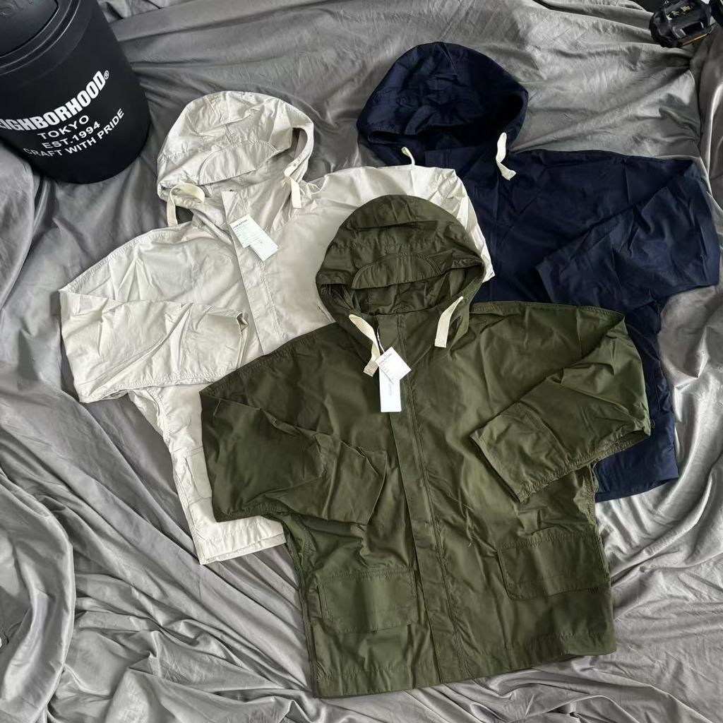 ZXIJ NANA Outdoor M51 Water Repellent Hooded Windbreaker Jacket Style Plus Size Men Women