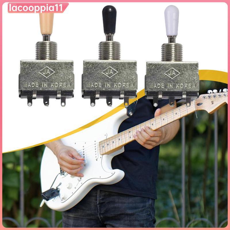 [lacooppia11] Guitar 3 Way Toggle Switch,โลหะที่เชื่อถือได้ปฏิบัติเปลี่ยนอุปกรณ์เสริมเครื่องดนตรี,En