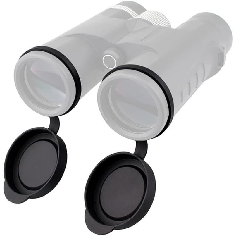 10x42 Optics Binocular Caps, Objective Lens Caps Rubber Waterproof Binoculars Protective Covers for 