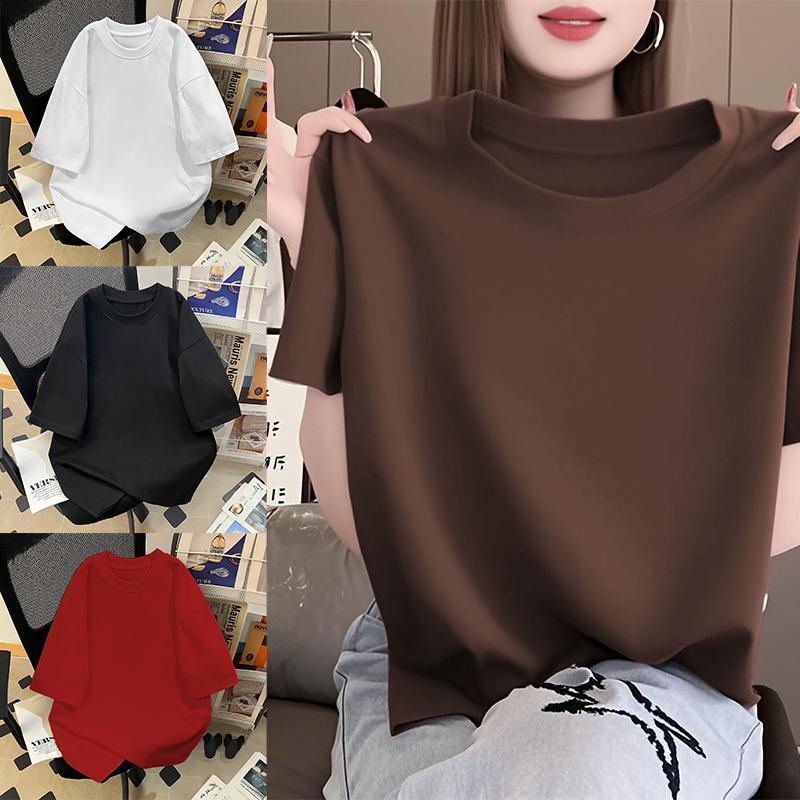 ฤดูร้อนใหม่ เสื้อยืดผู้หญิงน่ารักๆ เสื้อยืดสวย จัดส่งตลอด 24 ชั่วโมง การจัดส่งสินค้าในกรุงเทพฯ S-3XL