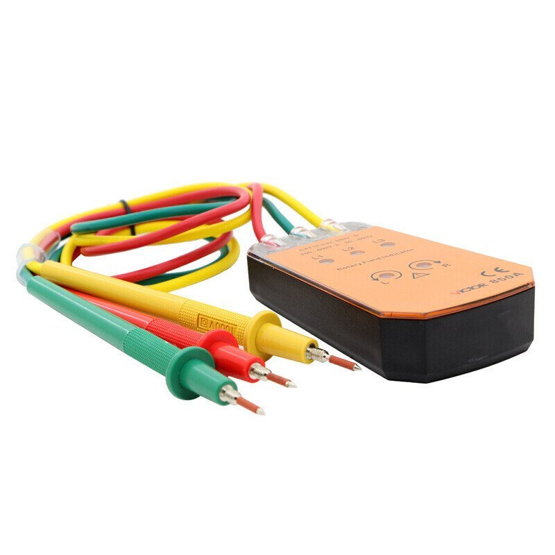 D/Phase Sequence VC850AC เครื่องวัดลําดับเฟส/เครื่องวัดลําดับ Phase Victory Three-Phase VICTOR Phase