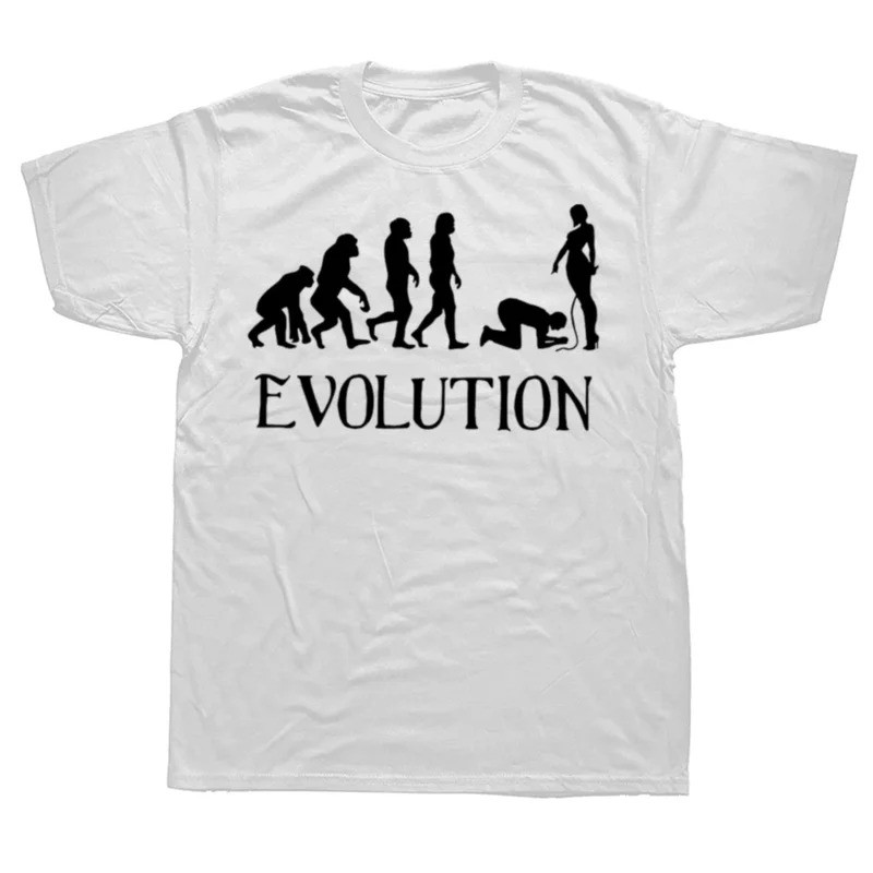 ตลก BDSM Evolution เสื้อยืดสําหรับผู้ชายผู้หญิงฤดูร้อนสไตล์หลวม 100% Cotton Tees O คอแขนสั้นเสื้อยืด