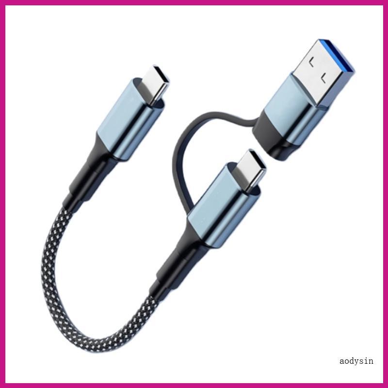 (ส่วนลดสูง)aodysin.th 100W Super Fast Charging Data Cable 2 in 1 Type C สายชาร์จพร้อมจอ 4K Projectio