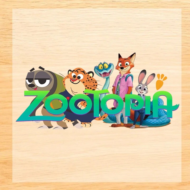 สติ๊กเกอร์ DIY Zootopia Judy และ Nick สำหรับปริ้นเตอร์ความร้อน ตกแต่งเสื้อยืด ราคา ถูกที่สุด ดีลบีเคเค แกลเลอรีภาพที่ 9