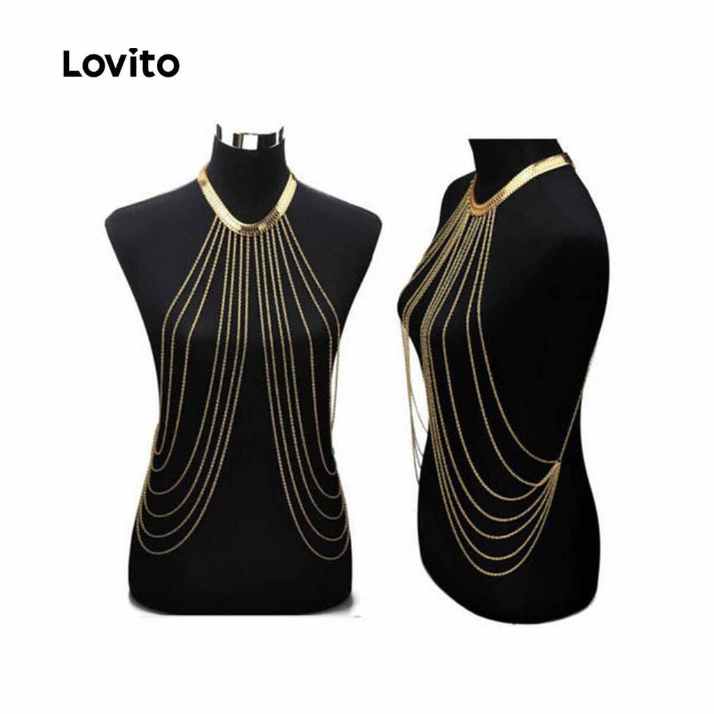 Lovito สร้อยคอโซ่ LCS31A318