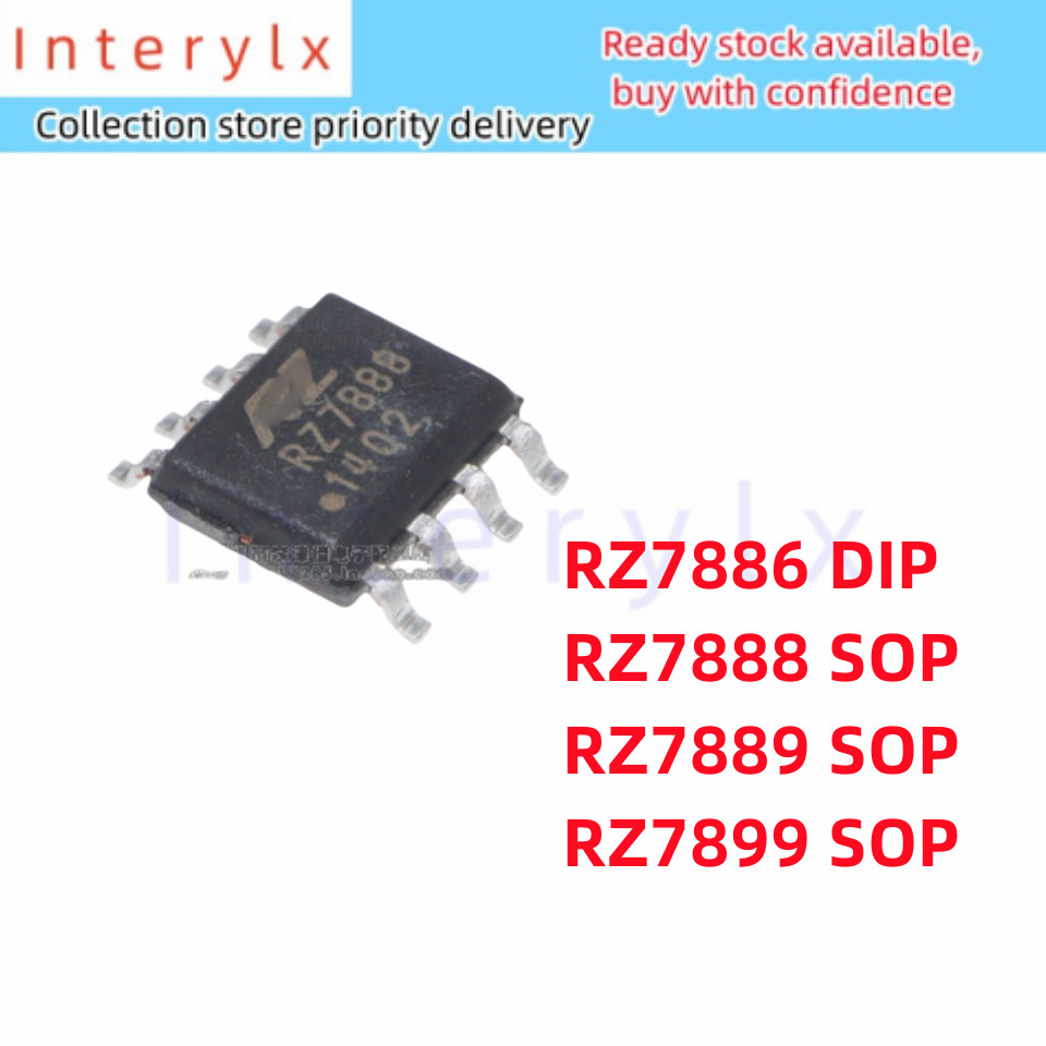5 ชิ้น/ล็อต Original RZ7889 RZ7888 RZ7899 RZ7886 Patch SOP-8 In-Line DIP-8 ไดรฟ์ชิป IC