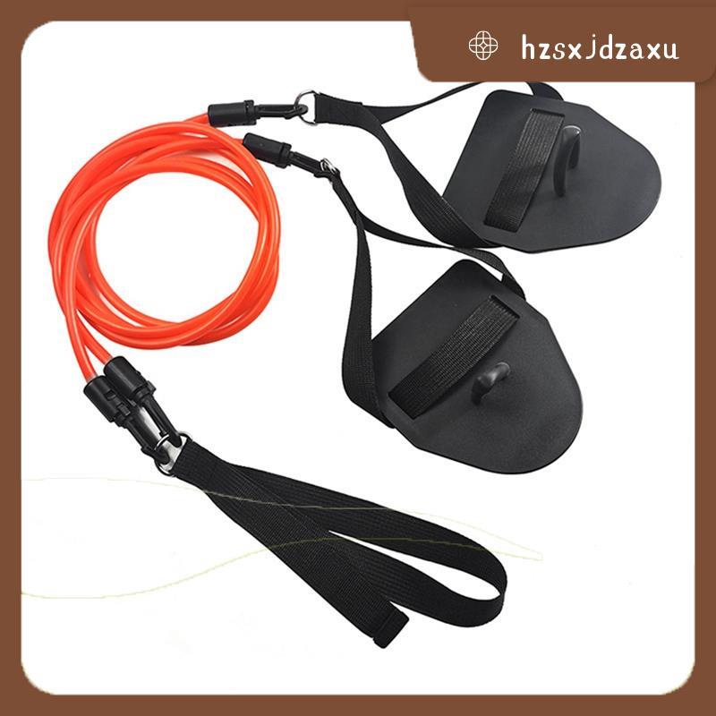 hzsxjdzaxu Swimming Trainer Professional Resistance เชือกมือ Paddle ฟรีจําลองการฝึกอบรมผู้ใหญ่เด็ก S