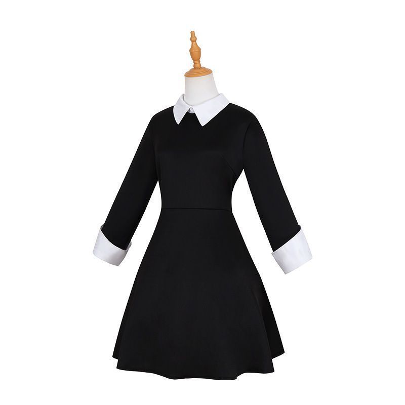 ชุดคอสเพลย์ Adam's Family Wednesday เครื่องแต่งกายสำหรับการแสดงและ.party