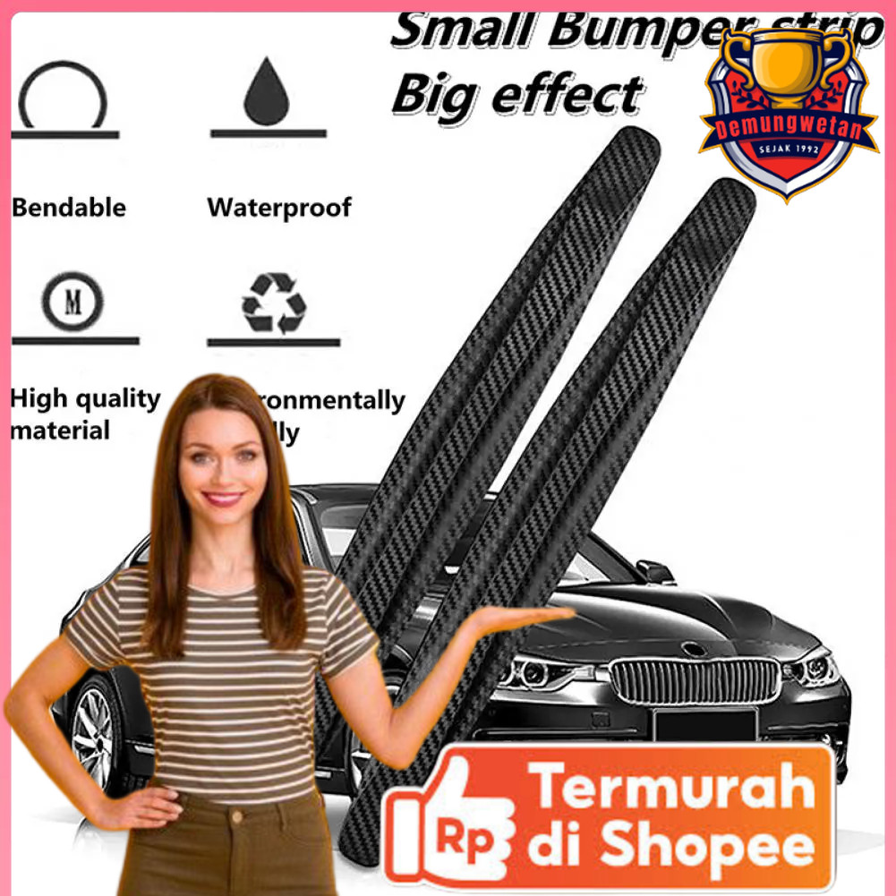 WRX Car Bumper Guard Protector สติกเกอร์กาว 40.5x5.5 ซม. 2 ชิ้น - BW45