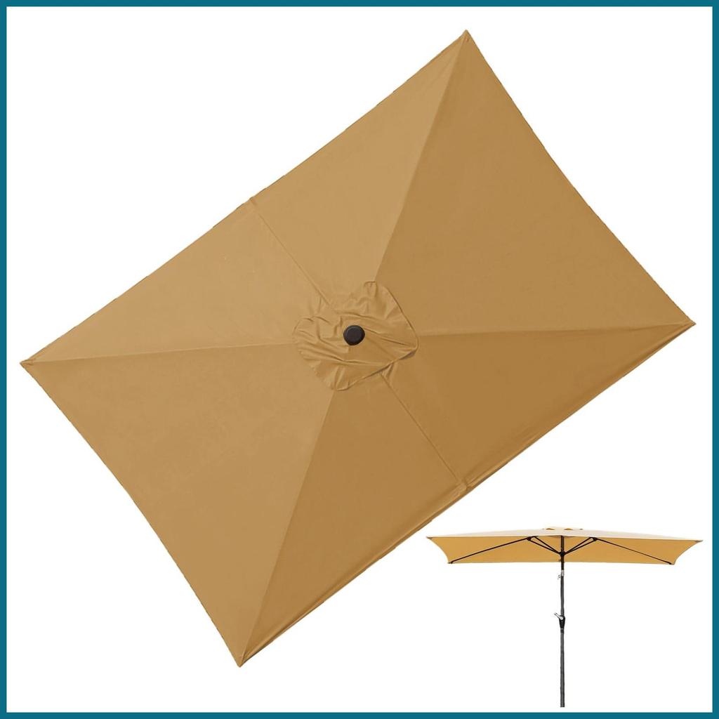 เปลี่ยนร่ม Canopy 6.6X10 Ft ร่มสี่เหลี่ยม Canopy เปลี่ยน UV Protection Shade Garden luph