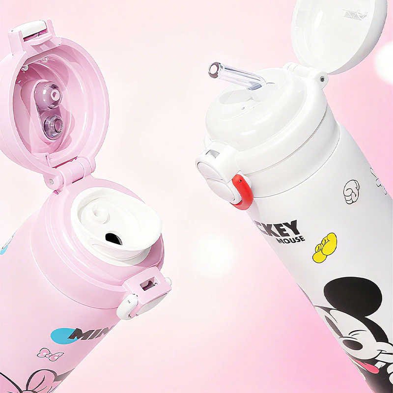 แก้วเก็บความเย็น คิตตี้ Pipjoy กระติกน้ําเด็กหลอดซิลิโคน 500ml กระติกน้ำร้อนสแตนเลส Sus316 ขวดน้ำพกพาน่ารัก thumbnail 3