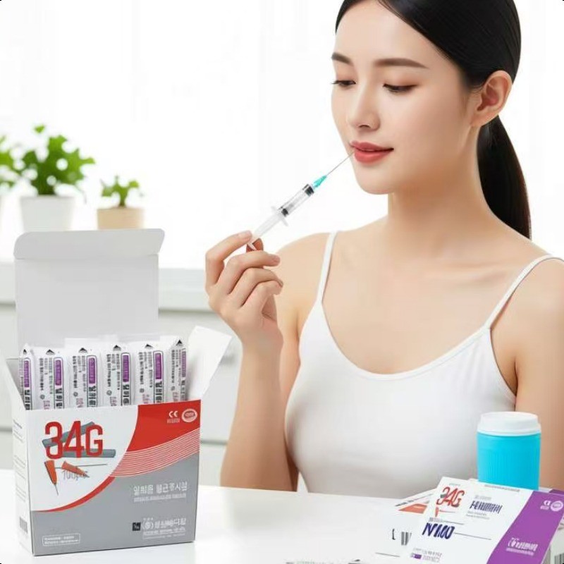 100 pieces/box for medical beauty Manual injection needle size 30G/32G/34G