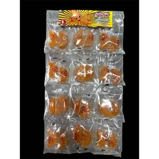เยลลี่ส้ม บรรจุ12ห่อ ของแผง ขนมแผง