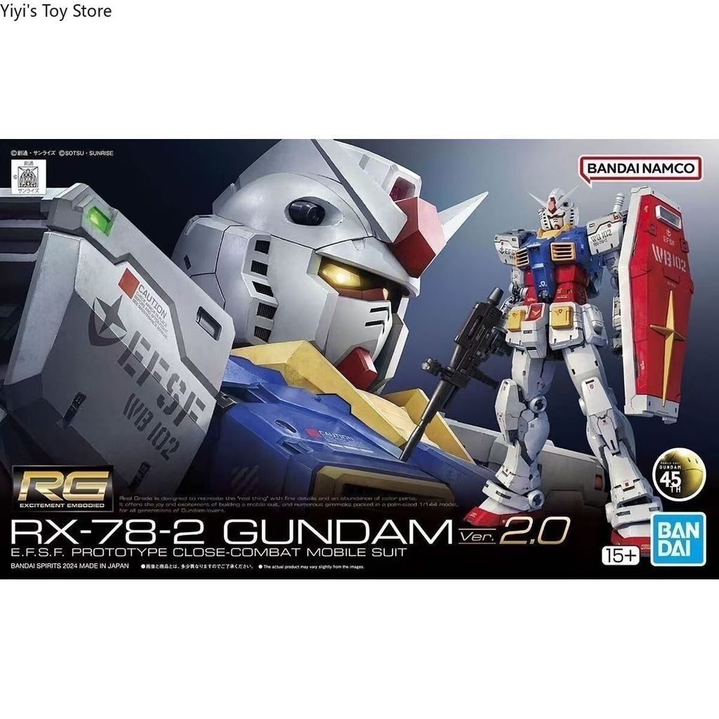 คลังสินค้าพร้อมทั้งร้านจัดส่งฟรี Bandai RG Yuanzu 2.0 RX-78-2 Reprint 1/144 ประกอบกันดั้มรุ่น 11.23