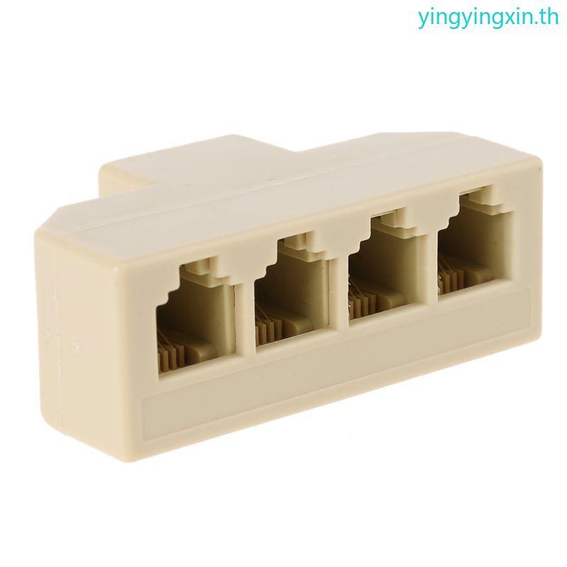 YIN โทรศัพท์สาย Splitter แจ็คโทรศัพท์ Splitter RJ11 โทรศัพท์แยกสายโทรศัพท์ Splitter RJ11 6P4C สําหรั