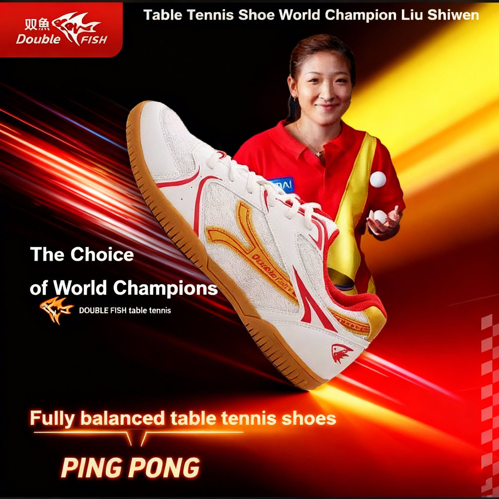 ปลาคู่ 2026 ใหม่! รองเท้าปิงปองสำหรับชายและหญิง กันลื่น ทนทาน ระบายอากาศได้ดี ใช้เล่นแบดมินตันและเทน