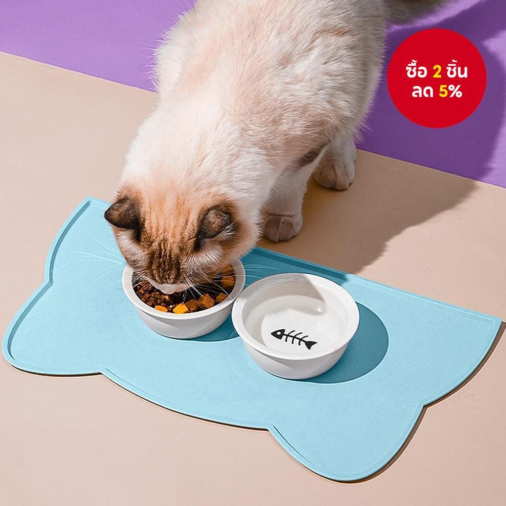 เพตดีน 2025เสื่ออาหารแมวซิลิโคนเสื่อให้อาหารสัตว์เลี้ยงลื่นกันน้ําสุนัขชามถาดทําความสะอาดง่ายสัตว์เลี้ยงเสื่อรับประทานอาหารสําหรับสัตว์เลี้ยงกลางขนาดเ