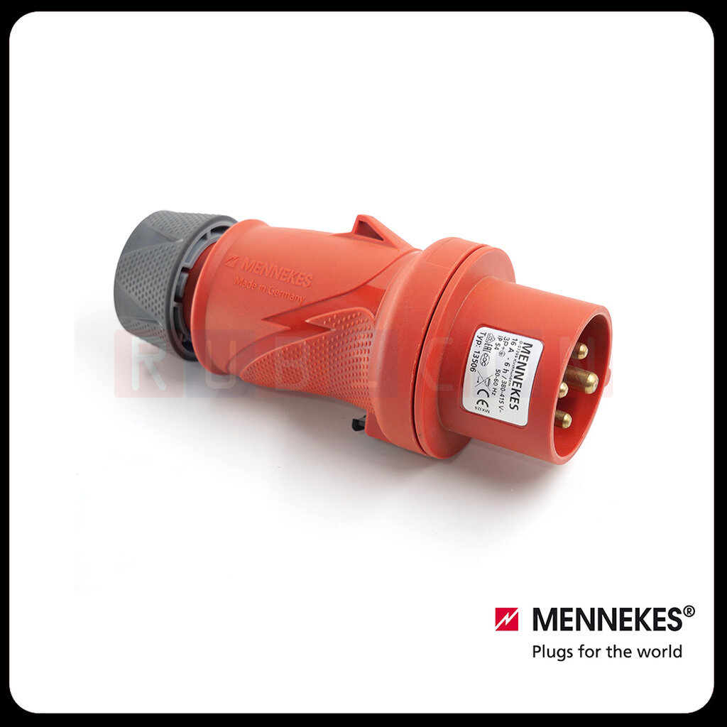 MENNEKES 13516 (รหัสเดิม 264) ปลั๊กตัวผู้ Plug PowerTOP Xtra (3P+E) 32A 400V 6H IP54