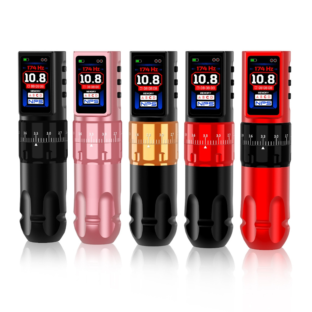 เซิงหยาน รูปแบบใหม่ปรับจังหวะและความลึกเครื่องสัก 2,000มะห์ มอเตอร์ ไม่มีแกน ปากกาไร้สาย