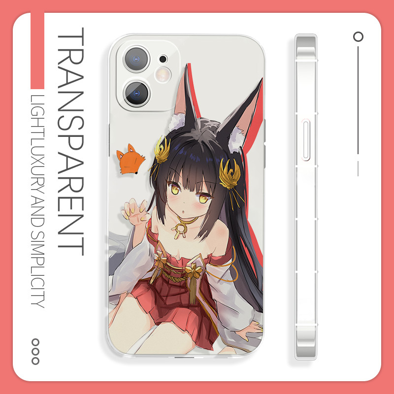 Nagato Azur Lane Apple 16pro เคสโทรศัพท์ 15 สองมิติ vivos18 เหมาะสําหรับ iQOOz9 Meizu 21 Redmi k70 E