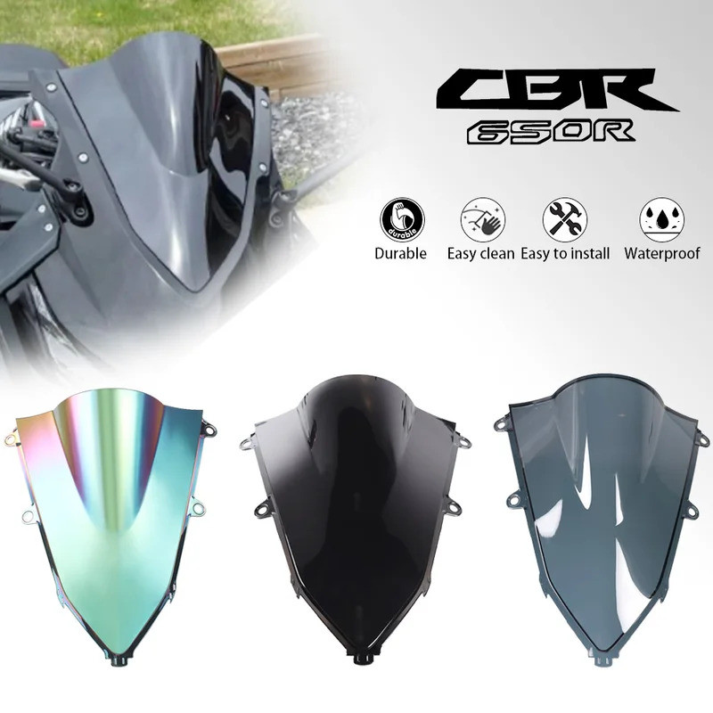 2022 2023 รถจักรยานยนต์ ABS กระจก Fairing กระจกหน้าจอสําหรับ HONDA CBR650R CBR 650R CBR650 CBR 650 R
