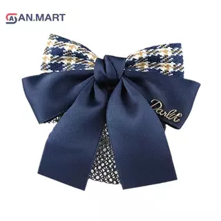 AN.MART เน็ตผมสำหรับพยาบาลอากาศยาน พร้อมโบว์และปิคนิคเกอร์ สไตล์เรียบร้อย