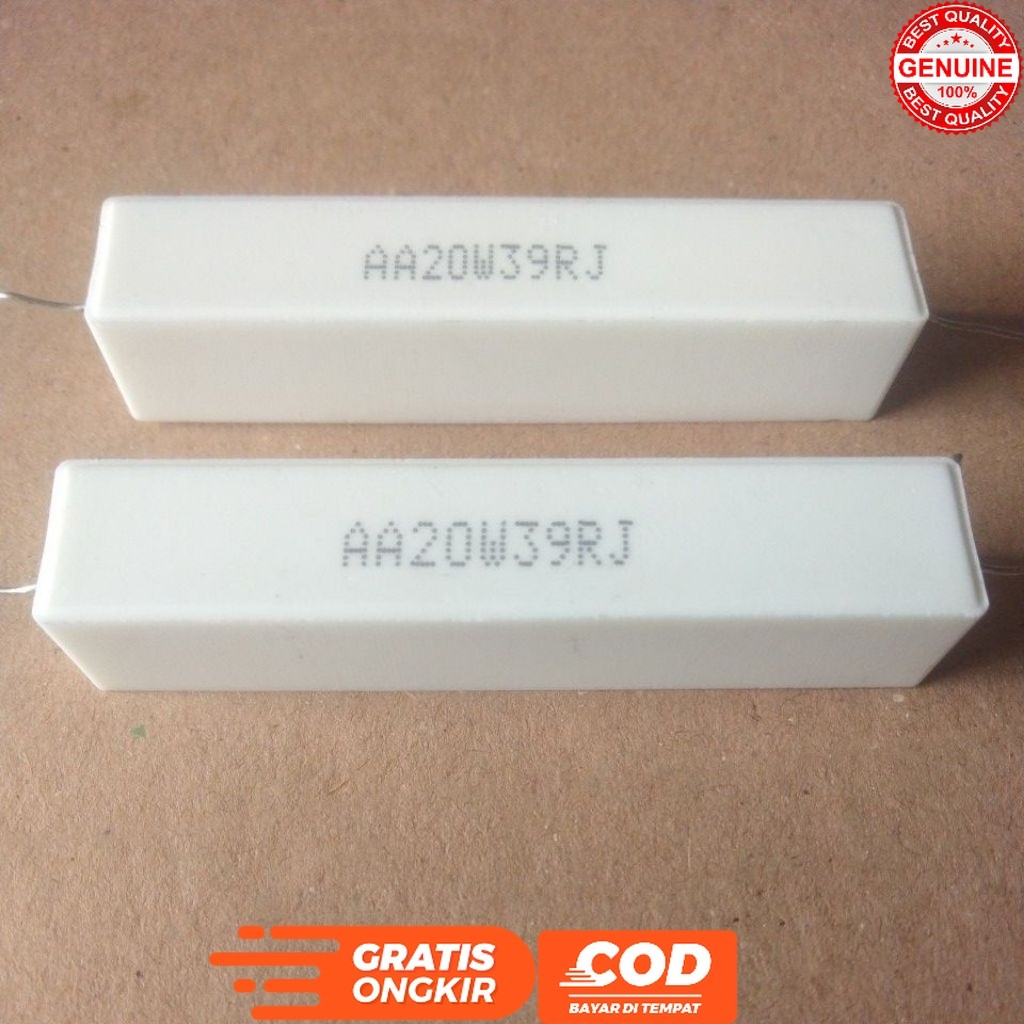 R CHALK 20 WATT 39 OHM RESISTOR AA20W39RJ ขั้นต่ําซื้อ 2 ชิ้น