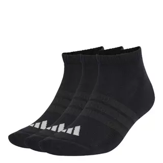 adidas ไลฟ์สไตล์ ถุงเท้าโลว์คัท Cushioned Essentials (3 คู่) Unisex สีดำ KR7122