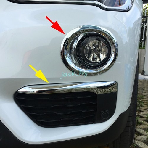 2016-2019 BMW X1 F48 Front Fog Light Cover Strips Chrome Trims Accessories | Right | 1 Year Manufact