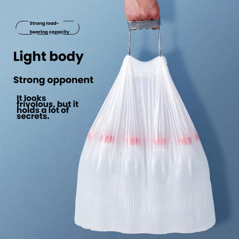 GRAREY GRAREY ถุงขยะหูรูดครัวในครัวเรือนแบบพกพาหนา