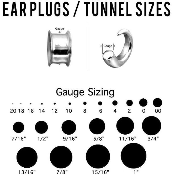 BodyJewelryOnline Ear Stretching Kit Plugs/Tapers Set - Black [18 Pairs - 36 Pieces], O-Rings Includ