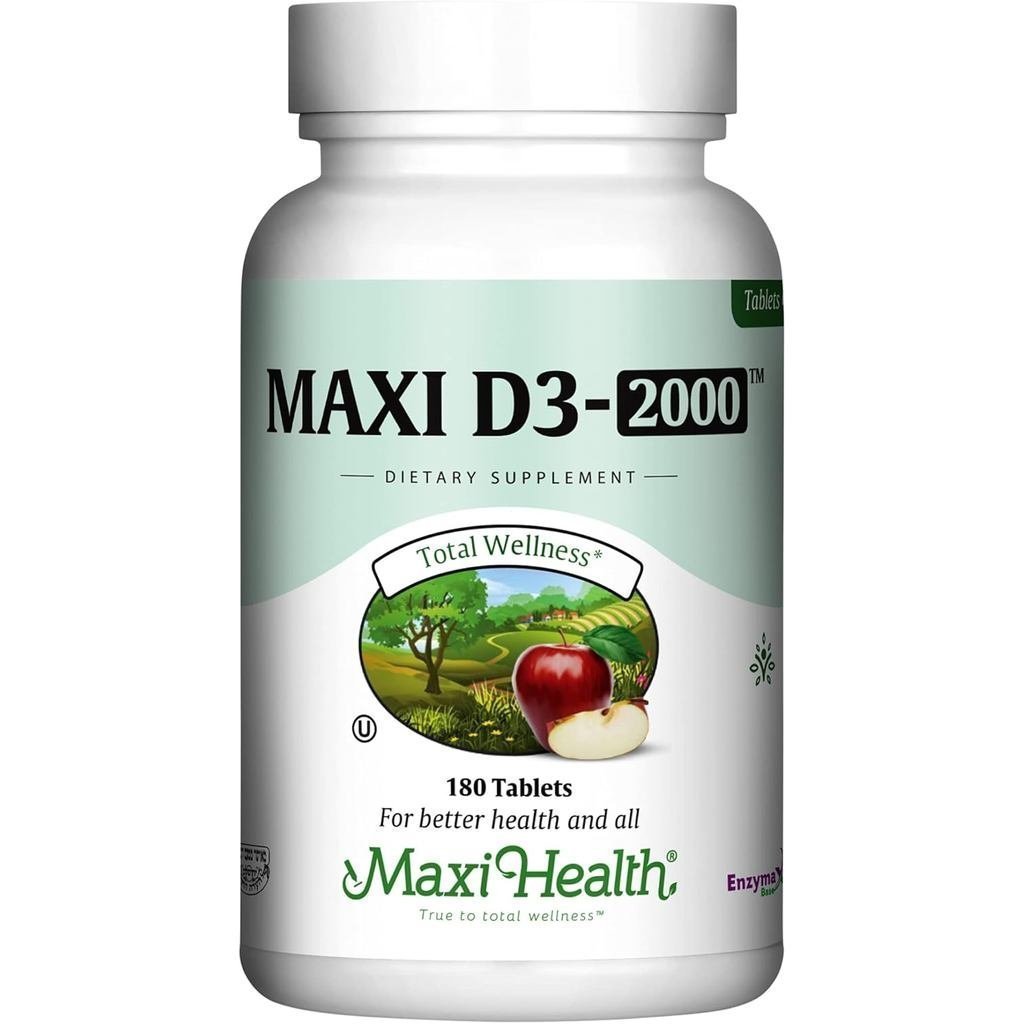 Maxi Health Ksher Vitamin D3 2000IU - อาหารเสริมวิตามินดีดูดซึมสูงเพื่อการตอบสนองภูมิคุ้มกันเพื่อสุข