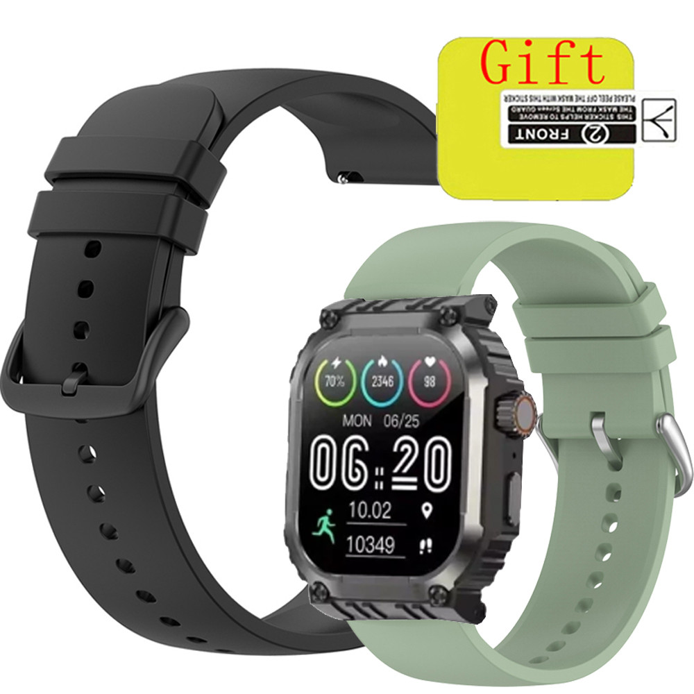 AXON G-Connect สมาร์ทสายนาฬิกาซิลิโคนสําหรับ AXON G-Connect สมาร์ทนาฬิกาป้องกันหน้าจอฟิล์มสายรัดข้อม