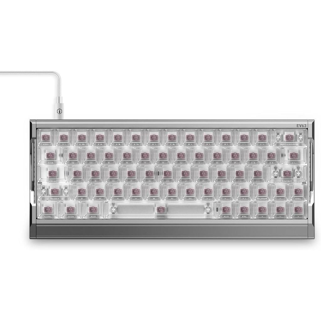 IQUNIX EV63 Hall Effect คีย์บอร์ดเกมแม่เหล็ก 60% | Rapid Trigger นักแสดงที่ปรับได้สําหรับนักเล่นเกม 