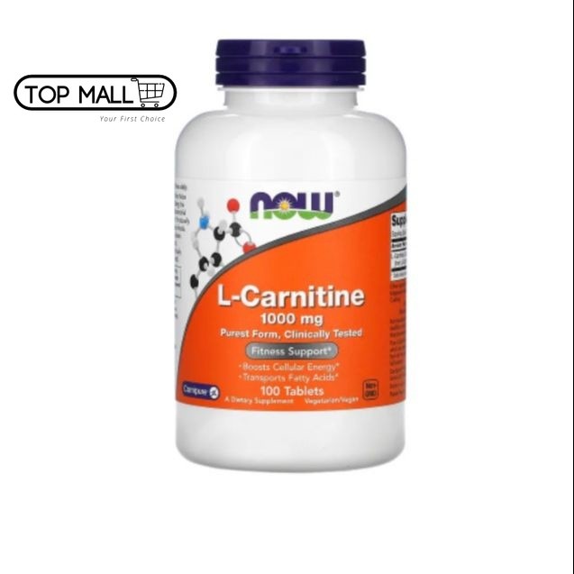 NOW Foods, L-Carnitine, 1000 mg, 100 Tablets