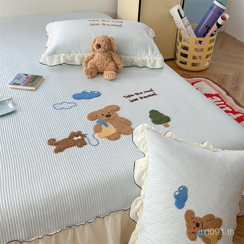 ฤดูร้อนน้ําแข็งสดนุ่มการ์ตูนคลาส A Cool Feeling ผ้าปูที่นอนสไตล์ Peas ผ้าปูที่นอน Super 4 แม่เด็กฤดู